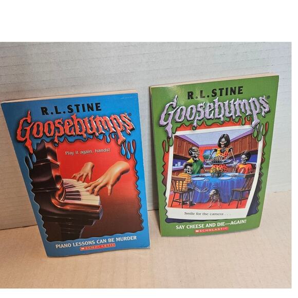 Goosebumps Horror set of 2 paperbacks 1990's RL Stine Scholastic. Skeletons - Picture 1 of 7